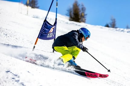 ISL Student skiing during a Ski Trip